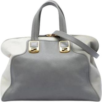 Fendi Pre-owned The Chameleon - Dames - Vintage Handtas - Grijs - ONE Size - Leer - Vintage