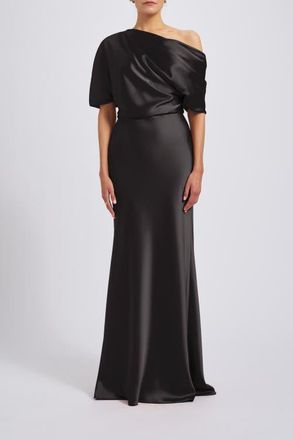 Amsale The Slouch Dress in Black at Nordstrom, Size 24