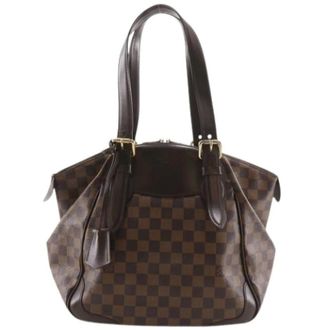 Louis Vuitton Pre-owned Handbags, female, Brown, Size: ONE SIZE Pre-owned Damier Canvas Tote Bag
