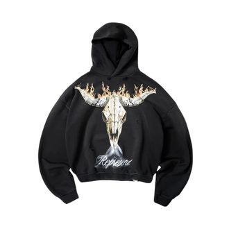 Represent Hoodies, male, Black, Size: XL British Cowboys Hoodie