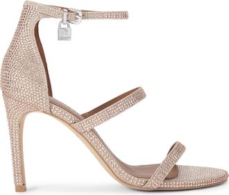 Kurt Geiger Womens Park Lane Sandals - Blush Fabric - Size UK 5