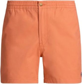 Polo Ralph Lauren Klassieke Prepster Katoenen Shorts - Dames - Bermuda - Oranje - XL - Katoen - Korte Broeken