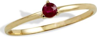 Savvy Cie Jewels 14KT GOLD 3 PRONG SINGLE BLUE SAPPHIRE RINGS