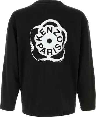 Kenzo Mens Black Cotton Oversize T-Shirt Exterior