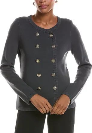 St. John Double-Breasted Knit Jacket
