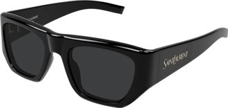 Saint Laurent Grey Square Ladies Sunglasses SL 740 005 52