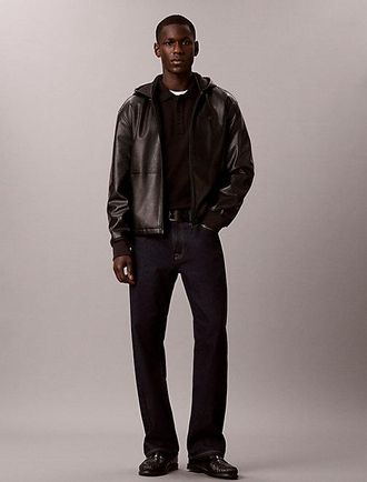 Calvin Klein Sudadera Tipo Polo De Felpa De Algod&oacute;n
