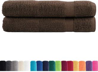 vidaXL Toallas Premium Solund 2 Unidades Marr&oacute;n 100x200 Cm 600 Gsm Vidaxl