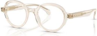Moncler 49mm Round optical glasses in White at Nordstrom