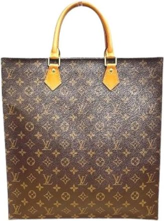Louis Vuitton Pre-owned Tote Bags, male, Brown, Size: ONE SIZE Pre-owned Sac Plat Monogram Tote Bag