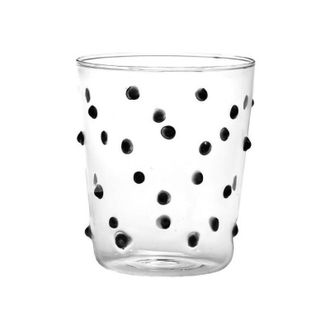 Zafferano Bicchiere Zafferano Party Tumbler Nero 45 Cl Set 6 pezzi In Vetro