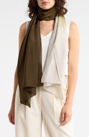 Eileen Fisher Hand Dyed Silk Scarf in Branch at Nordstrom Rack