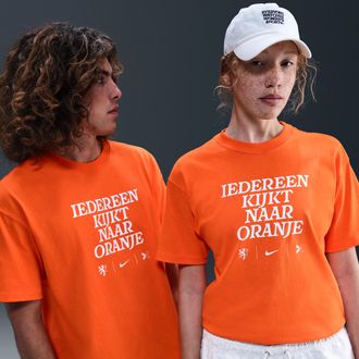 Nike Everyone Watches Sports Netherlands Nike Mens by TOGETHXR Soccer T-Shirt in Orange | IM2122-819