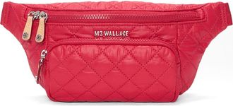 MZ Wallace Small Metro Quilted Nylon Sling Bag in Apple at Nordstrom