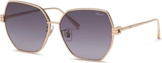 Chopard Grey Gradient Butterfly Ladies Sunglasses SCHL28M 0300 59