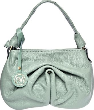 Roberta M Groen Rundleer Tas