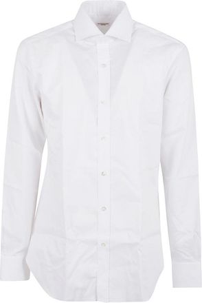 Buonamassa Cotton White Shirt With Classic Collar