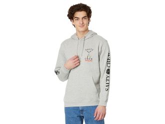Salty Crew Tailed Hood Fleece Mens Fleece Grey Heather : 3XL, Cotton/Fleece/Polyester
