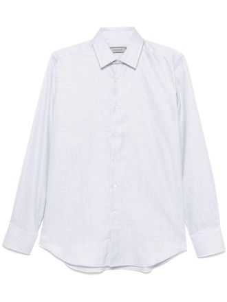 Canali Camicia con stampa geometrica - Grigio