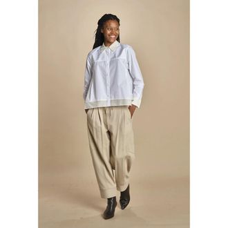 3.1 Phillip Lim Shirts, female, White, XS, Contrast-Trim Shirt
