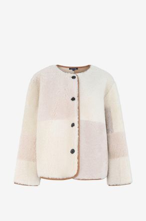 SOEUR Kurze Patchwork-Wendejacke Woori