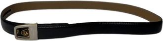 Dior Pre-owned Belts, female, Black, Size: ONE SIZE Pre-owned Vintage Leather Belt
