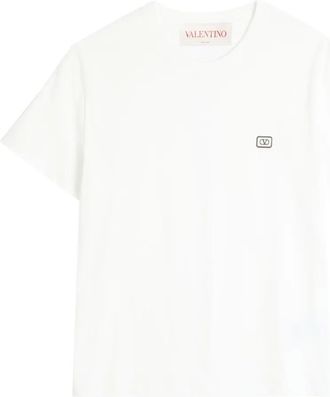 Valentino Garavani T-shirt con applicazione VLogo - Bianco