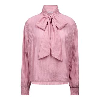 Co'Couture Blusa con cuello de pa&ntilde;uelo - Blouses & Shirts - Mujer - Rosa - XS