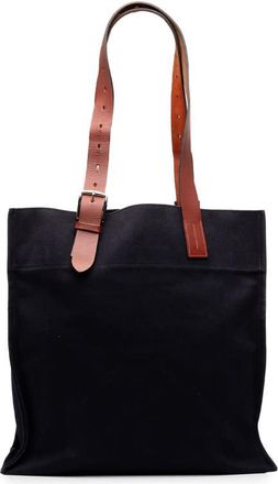 Herm&egrave;s Pre-owned Hermes Toile Etriviere Shopping Tote Ladies Z2262JWMEMLOX6NH