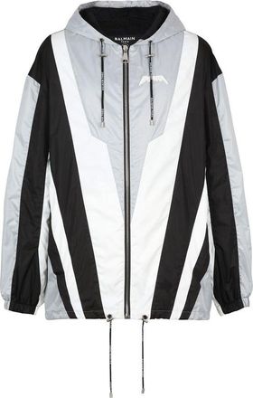 Balmain Black Polyester Shell Mens Jacket