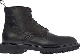 Scarosso Thomas Veterlaars - Heren - Veterlaarzen - Zwart - 44 EU - Leer - Schoenen