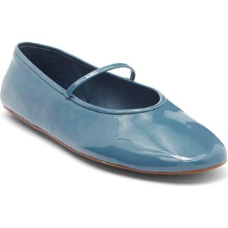 Jeffrey Campbell Dancerina Mary Jane Ballet Flat in Dusty Blue Patent at Nordstrom, Size 9.5