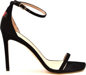 Stuart Weitzman High Heel Fashion Sandalen - Dames - Sandalen met hakken - Zwart - 38 EU - Leer - Schoenen