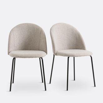 La Redoute Interieurs Set van 2 stoelen in m&ecirc;lee stof, Nordie