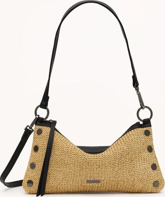 Hammitt Hammitt Kyle Noir Smooth Raffia Gunmetal Sml