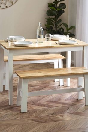 Julian Bowen Linwood Rectangular 2-4 Seater Drop Leaf Dining Table in Light Oak