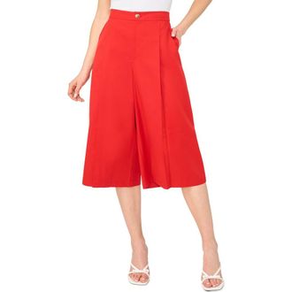 Ted Baker High Waist Wide Leg Culottes in Classic Cherry at Nordstrom Rack, Size 14