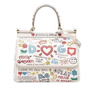 Dolce & Gabbana Pre-owned Miss Sicily Handtas - Dames - Pre-owned - Veelkleurig - Maat: ONE Size Leer