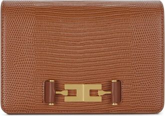 Elisabetta Franchi Crossbody Tas - Dames - Schoudertassen - Bruin - ONE Size - Leer - Tassen