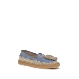 Fratelli Rossetti Womens Blue Calf Leather Bos Taurus Slip-On Loafers