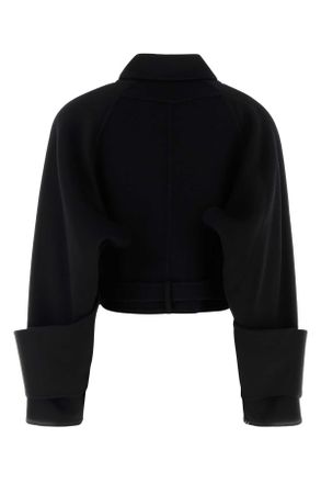 Chlo&eacute; Womens Black Wool Coat Cappotti