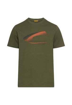 Camel Active T-Shirt CAMEL ACTIVE, Herren, Gr. M, gr&uuml;n (forrest gr&uuml;n), Jersey, Obermaterial: 100% Baumwolle, bedruckt, regular fit taillenbedeckt, Rundhals, Shirts