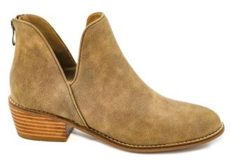 Corkys Footwear Womens Vanish Block Heel Bootie In Taupe
