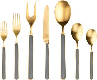Mepra Fantasia Ice Gold Flatware Set - 32 Pieces in Vicuna at Nordstrom