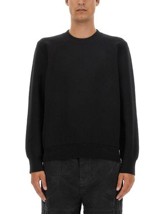 Off-white Regular Fit Cotton Sweatshirt with Embossed Logo