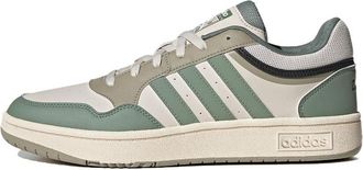 adidas Hoops 3.0 Shoes Cream White Green IE8003