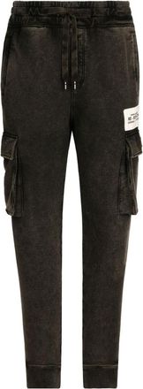 Dolce & Gabbana Black Tapered Cargo Trousers