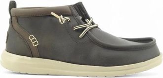 Hey Dude Wally Mid Grip R Classic - Heren - Veterlaarzen - Bruin - 44 EU - Leer - Schoenen