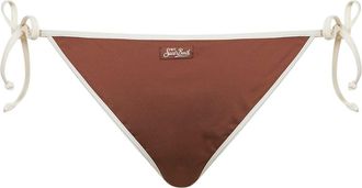 MC2 Saint Barth Womens Bikini Bottoms Virgo Brown Lycra Polyamide Swimwear Sea Clothing