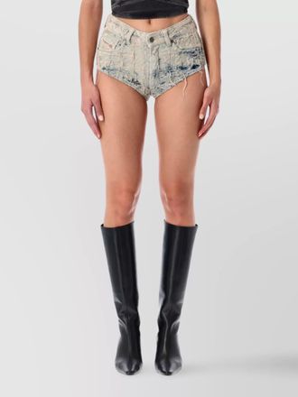 Diesel distressed denim casual shorts pockets